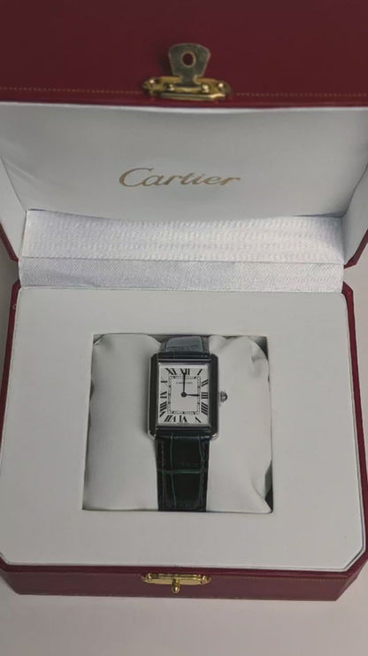 Cartier Tank Style Dress Watch — Master Copy with Box