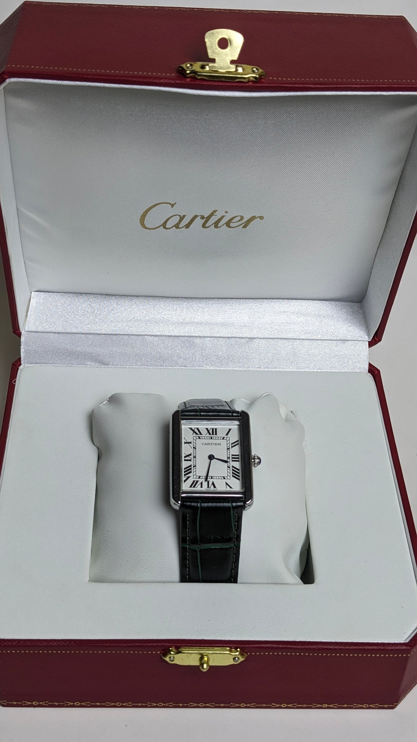 Cartier Tank Style Dress Watch — Master Copy with Box