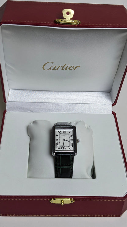 Cartier Tank Style Dress Watch — Master Copy with Box