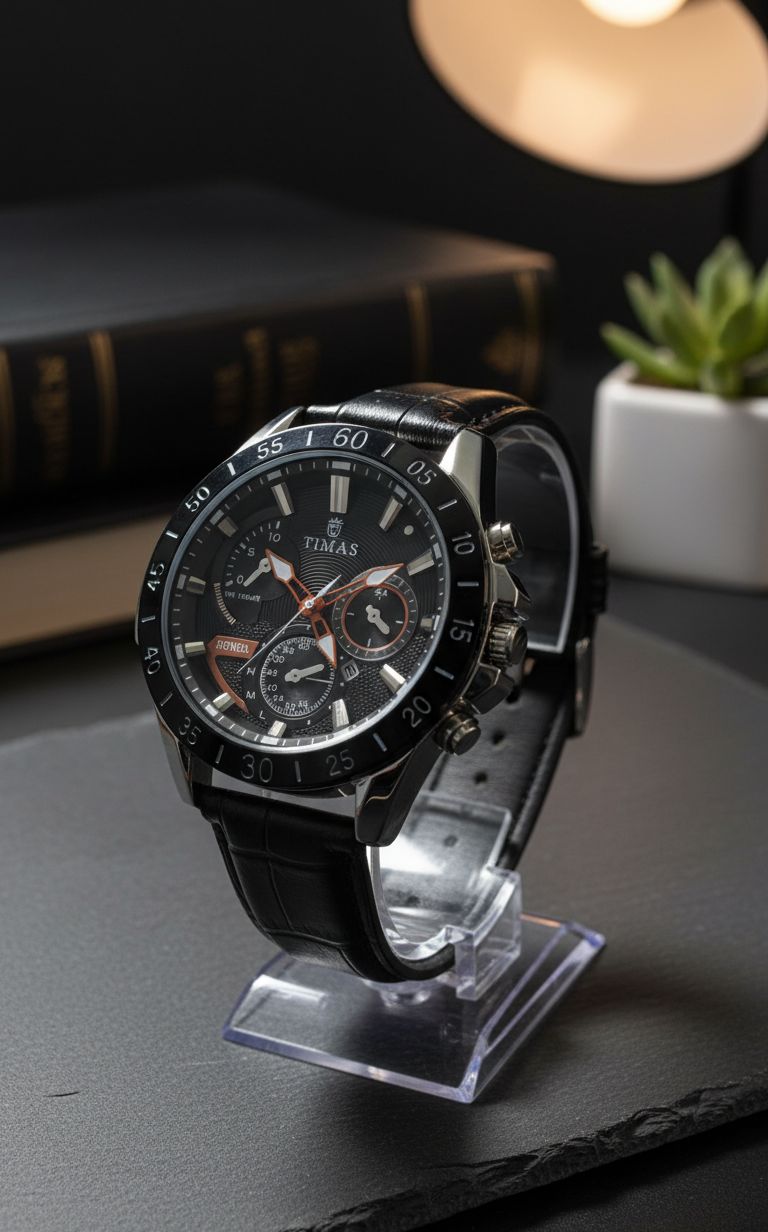 TIMAS Chronograph: Premium Leather Edition