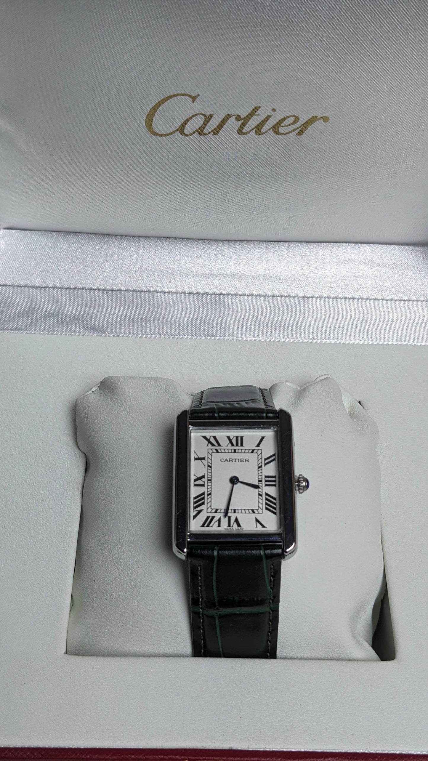 Cartier Tank Style Dress Watch — Master Copy with Box