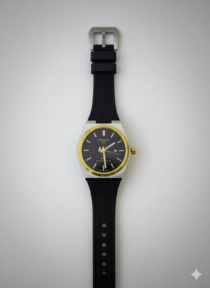 Tissot PRX Quartz - Black & White Waffle Dial