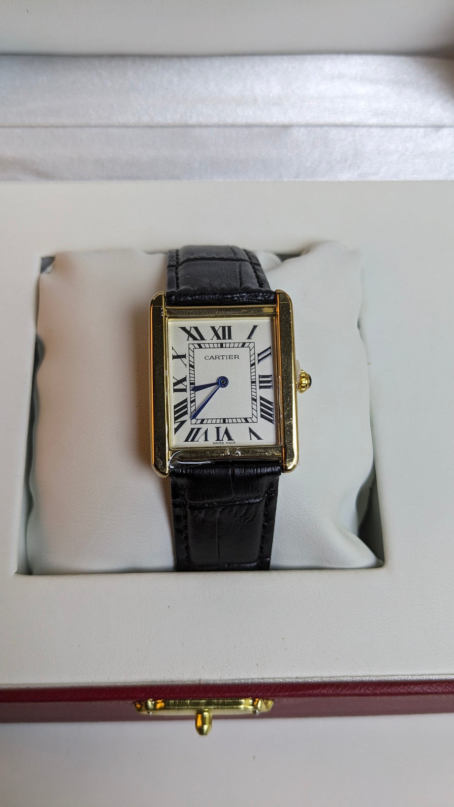 Cartier Tank Style Dress Watch — Master Copy with Box
